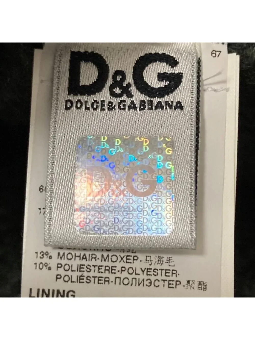 Dolce & Gabbana D&G & Layered Cableknit Hoodie Green